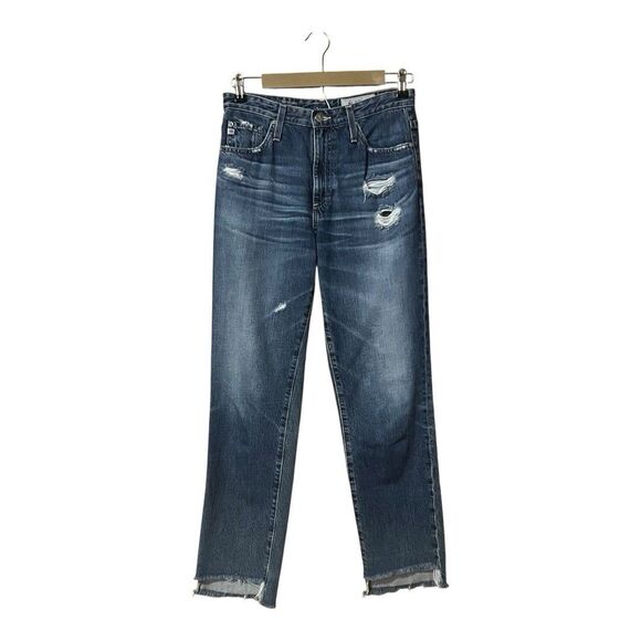 AG Adriano Goldschmied Size 27 The Phoebe Vintage High Waisted Tapered Leg Jeans - Picture 1 of 8